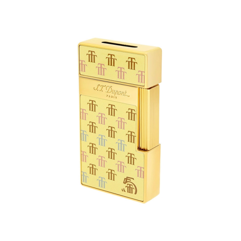 elegancka logowana zapalniczka S.T. Dupont z logo kubańskich cygar elegancka logowana zapalniczka S.T. Dupont z logo kubańskich cygar
