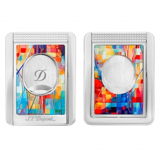 elegancka obcinarka do cygar z ciekawym kolorowym wzorem