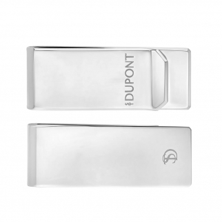 elegancki klips do banknotów z logo st dupont