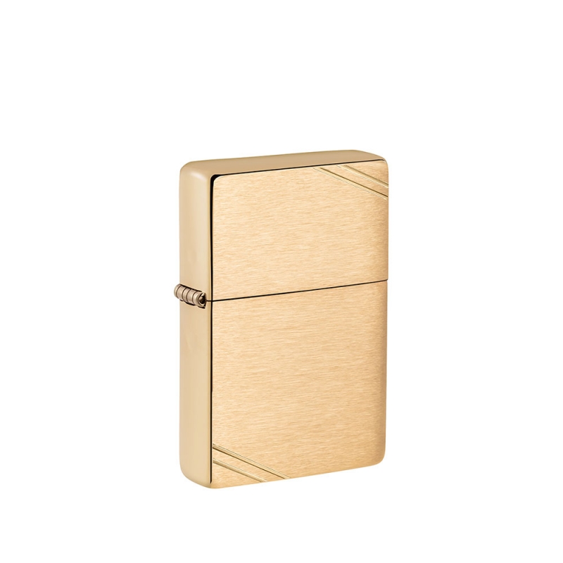 złota zapalniczka zippo vintage brass 60000808