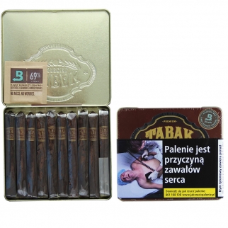 puszeczka tin z cygarami tabak especial oscuro roast