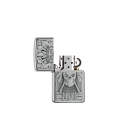 Zippo srebrna zapalniczka z czaszką Indianina Zippo srebrna zapalniczka z czaszką Indianina