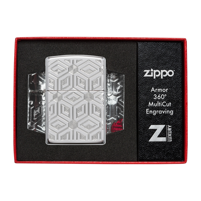 eleganckie pudełko na zapalniczkę Zippo