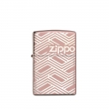 Zippo Abstract Laser Design w kolorze złotym ze zdobieniem