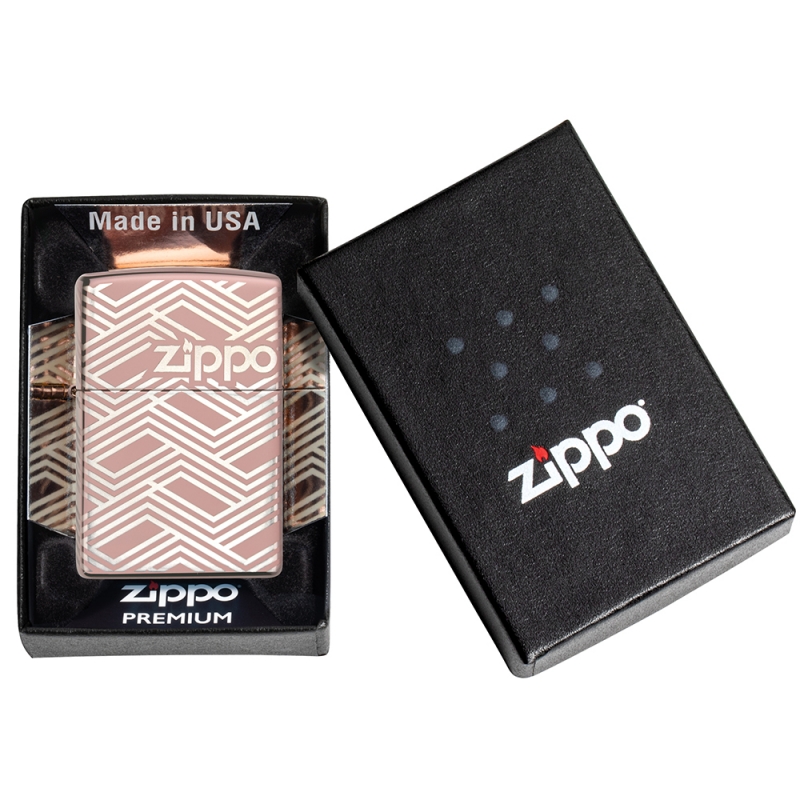 pudełko zapalniczki zippo abstract laser design