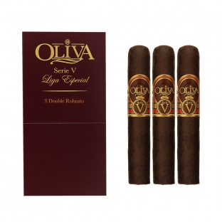 kartonik z 3 cygarami w formacie double robusto, polecane na prezent biznesowy