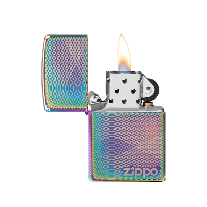 płomień zapalniczki illusion w kolorze kameleon z małym logiem zippo