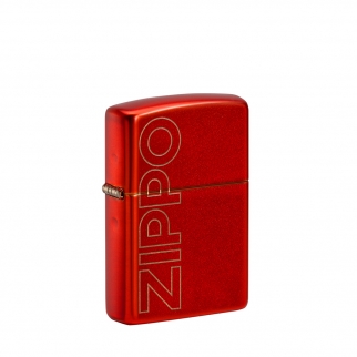 czerwona zapalniczka zippo aw21 logo zippo