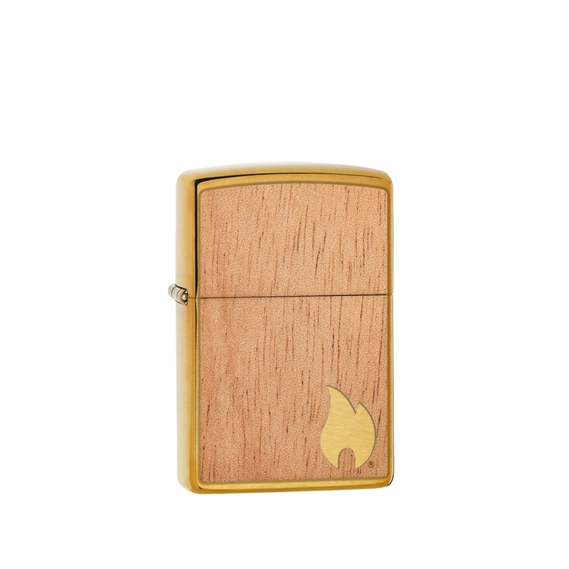 Zippo Woodchuck Brushed Brass 60004583