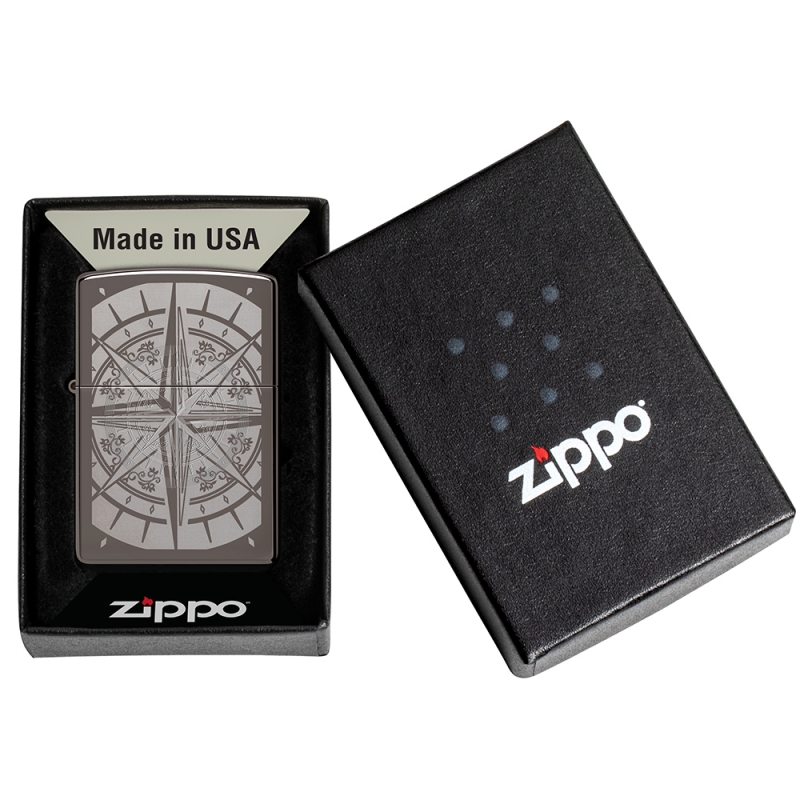 Zapalniczka benzynowa Zippo Compass zapakowana w oryginalne pudełko