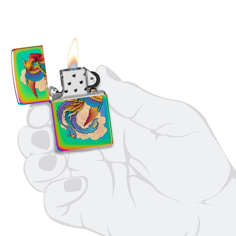 odpalona zapalniczka benzynowa Zippo w dłoni odpalona zapalniczka benzynowa Zippo w dłoni