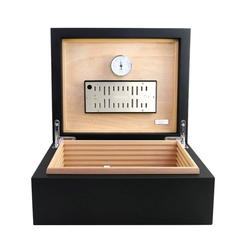 Czarny Humidor Adorini Torino Medium Deluxe No 16256