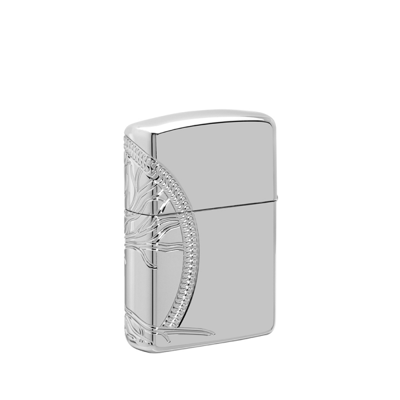 elegancka klasyczna zapalniczka srebrna Zippo