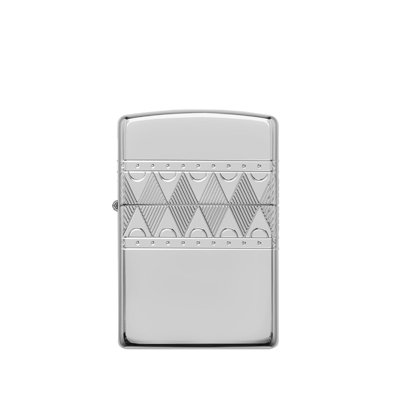 srebrna zapalniczka Zippo Diamond Pattern Design