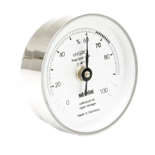 Higrometr włosowy Adorini srebrny 45mm No. 4385