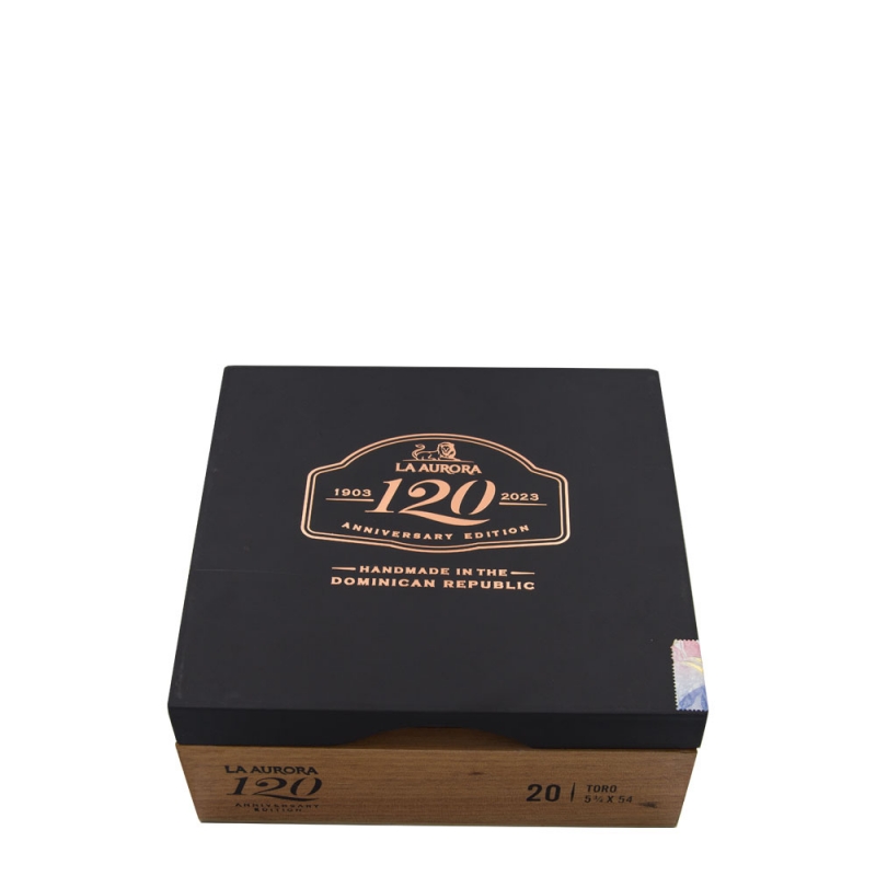 Zamknięte pudełko cygar La Aurora 120th Anniversary Toro Zamknięte pudełko cygar La Aurora 120th Anniversary Toro