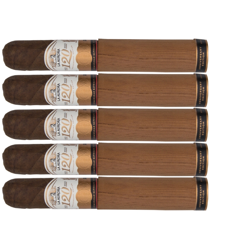 5 cygar La Aurora 120th Anniversary Gran Toro 5 cygar La Aurora 120th Anniversary Gran Toro