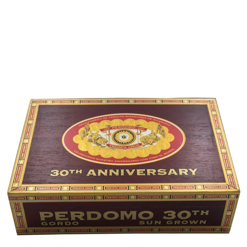 Zamknięte pudełko cygar Perdomo 30th Anniversary Sungrown Gordo