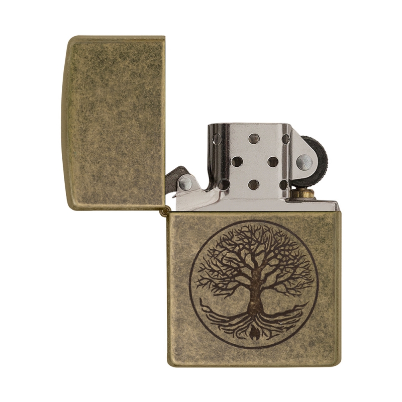 zapalniczka postarzana Zippo Antique Brass