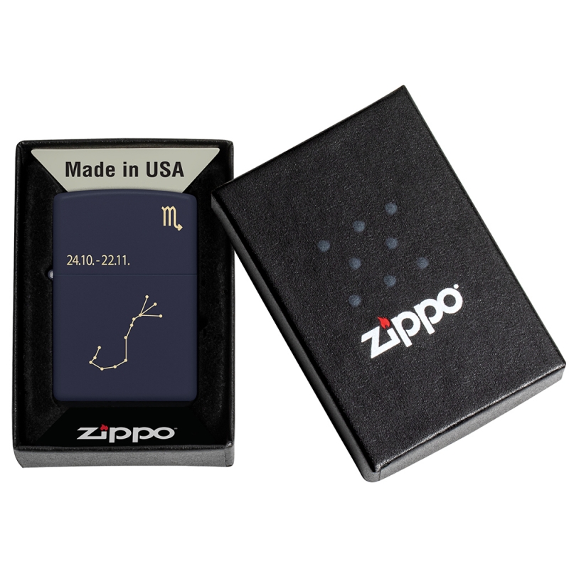 urodzinowa zapalniczka Zippo na prezent dla zodiakalnego skorpiona urodzinowa zapalniczka Zippo na prezent dla zodiakalnego skorpiona