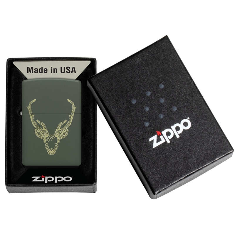 Zippo Deer Design w pudełku na prezent