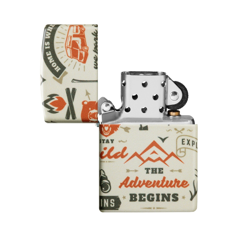 Zapalniczka Zippo Outdoor Adventure Design otwarta
