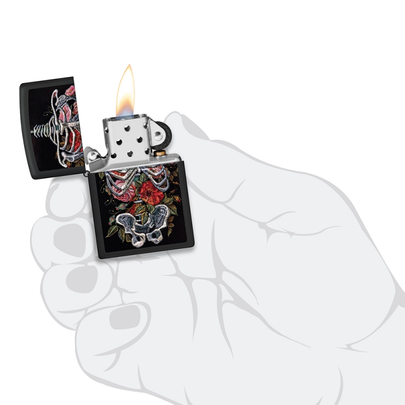 szkielet na zapalniczce Zippo USA szkielet na zapalniczce Zippo USA
