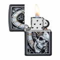Zippo zapalniczka zegar i czaszka Zippo zapalniczka zegar i czaszka
