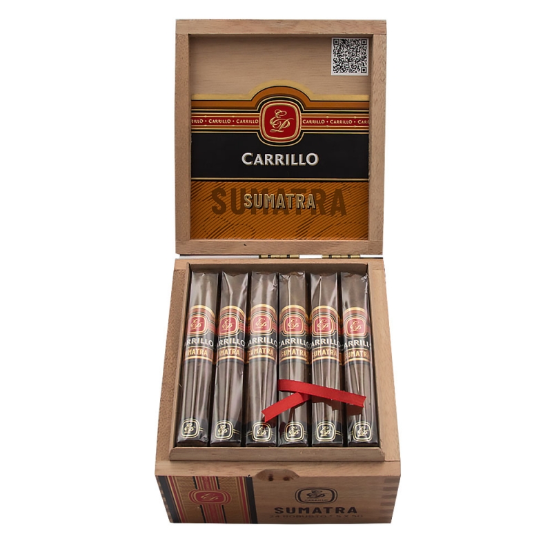 Otwarte pudełko z cygarami E.P. Carrillo Sumatra Robusto Otwarte pudełko z cygarami E.P. Carrillo Sumatra Robusto