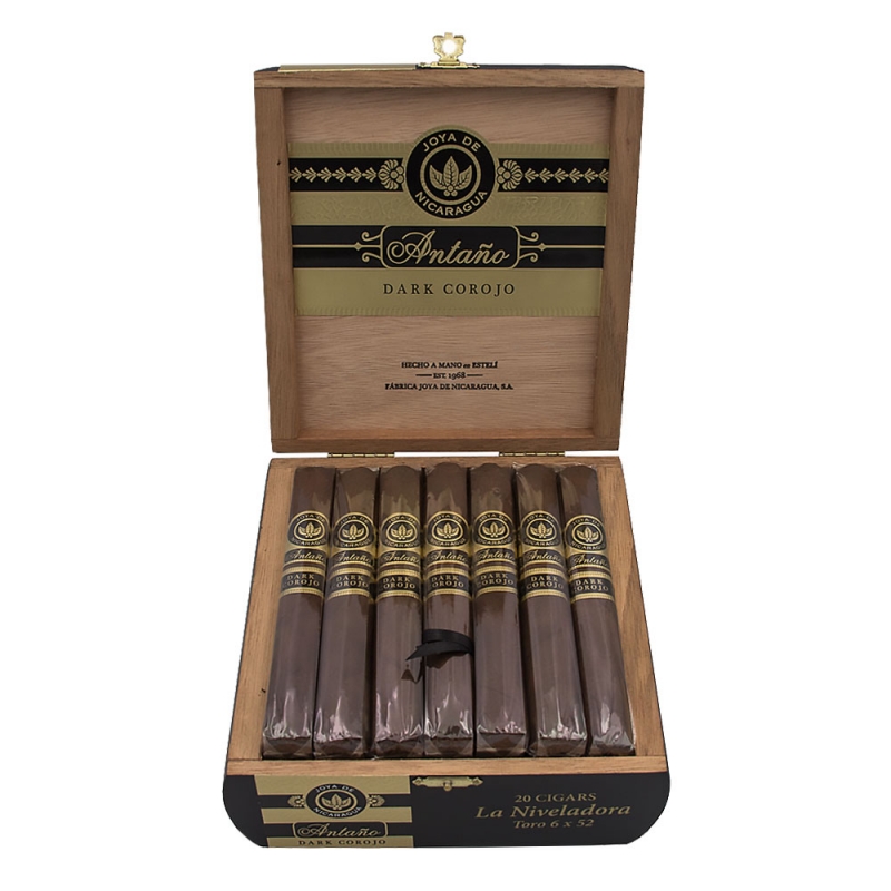 Otwarte pudełko cygar Joya de Nicaragua Antano Dark Corojo La Niveladora Otwarte pudełko cygar Joya de Nicaragua Antano Dark Corojo La Niveladora
