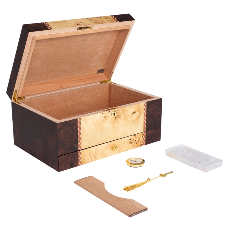 Humidor na 50-75 cygar Supreme Florina HUM-HS-605WAL