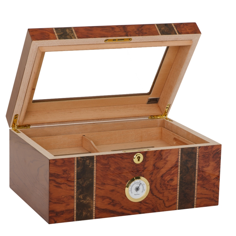 Otwarty humidor z szybką na 75 cygar Otwarty humidor z szybką na 75 cygar