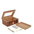 Humidor z szybką i tacką na cygara Humidor z szybką i tacką na cygara