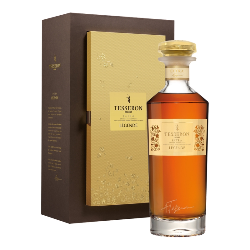 butelka Cognac Tesseron Extra Legende z pudełkiem prezentowym butelka Cognac Tesseron Extra Legende z pudełkiem prezentowym