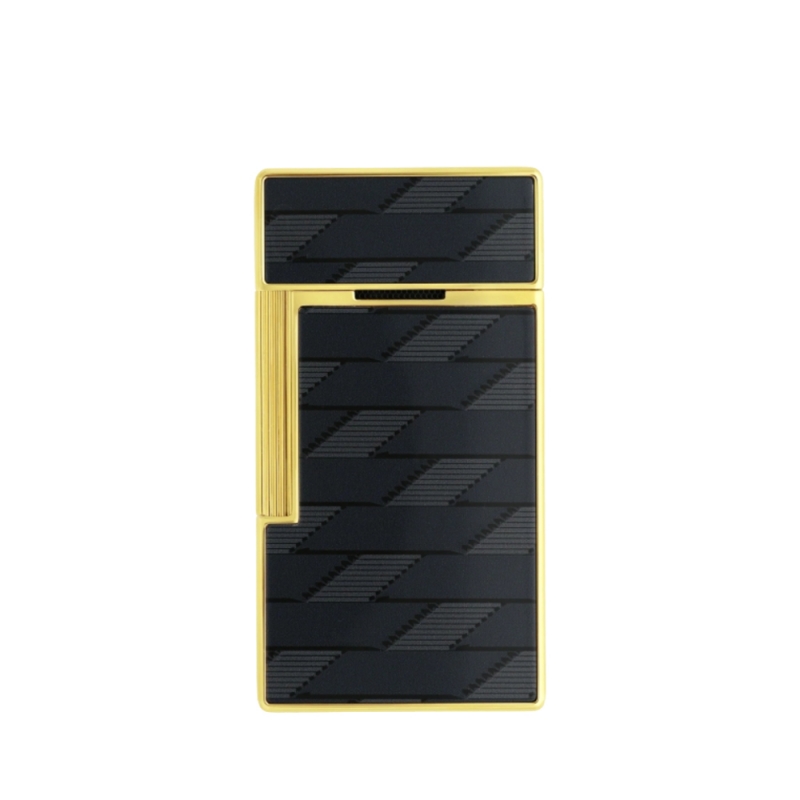 Zapalniczka S.T. Dupont Biggy monogram 1872 Black - 025079 tył Zapalniczka S.T. Dupont Biggy monogram 1872 Black - 025079 tył