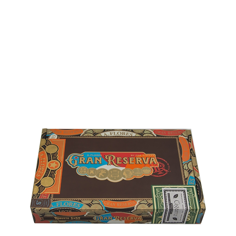 zamknięte pudełko z cygarami PDR A. Flores 1975 Gran Reserva Sungrown Robusto zamknięte pudełko z cygarami PDR A. Flores 1975 Gran Reserva Sungrown Robusto