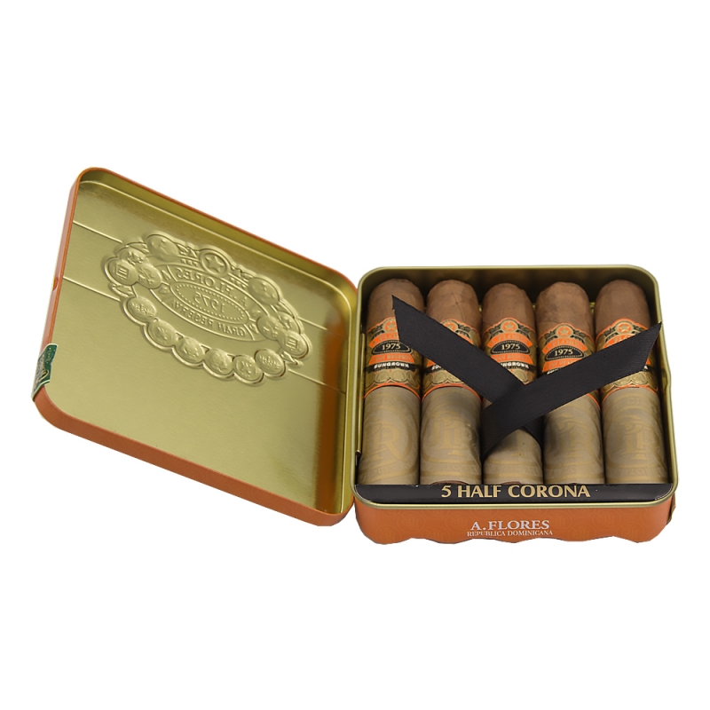 Otwarta blaszka z cygarami PDR A. Flores 1975 Gran Reserva Sungrown Half Corona Otwarta blaszka z cygarami PDR A. Flores 1975 Gran Reserva Sungrown Half Corona