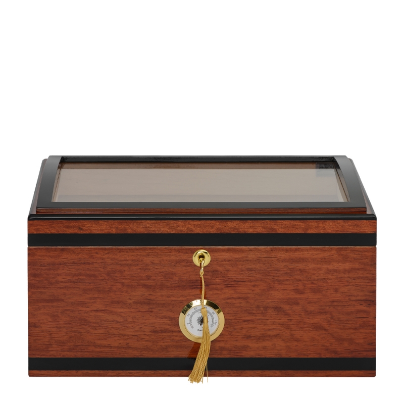 Humidor na 100 cygar z szybką Supreme Aveiro Cherry HUM-HS-675CHR Humidor na 100 cygar z szybką Supreme Aveiro Cherry HUM-HS-675CHR