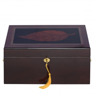 Humidor na 100 cygar Deauville Tobacco Leaf HUM-100TY