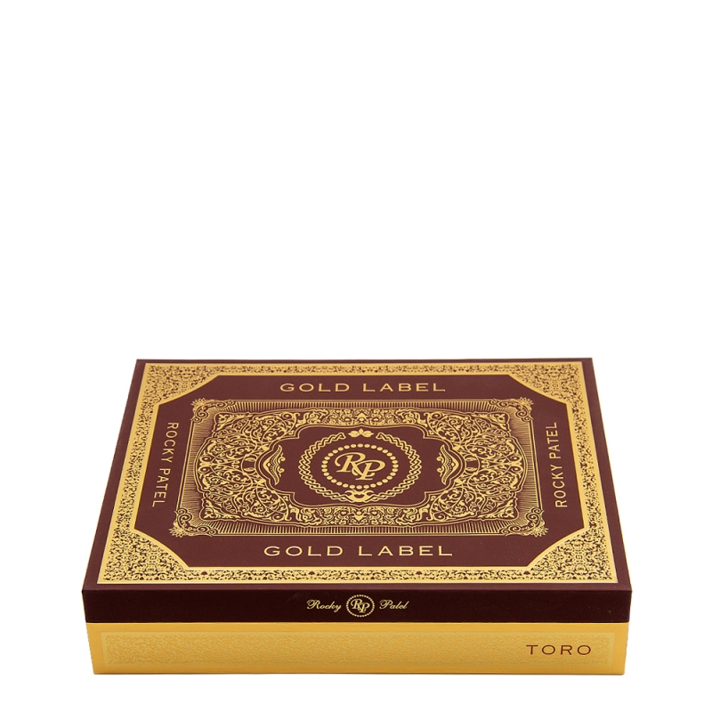czarno brązowe pudełko od Rocky Patel Gold Label Toro czarno brązowe pudełko od Rocky Patel Gold Label Toro