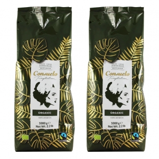 2 sztuki 1000 g kawy ziarnistej Organic
