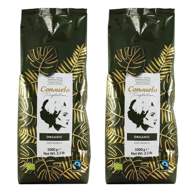 2 sztuki 1000 g kawy ziarnistej Organic 2 sztuki 1000 g kawy ziarnistej Organic