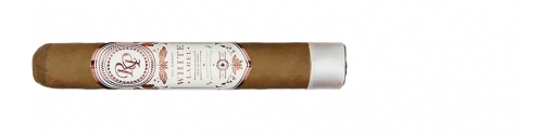 cygaro premium z jasną jedwabista pokrywą w pięknym złoto białym pierścieniu z logo marki rocky patel white label