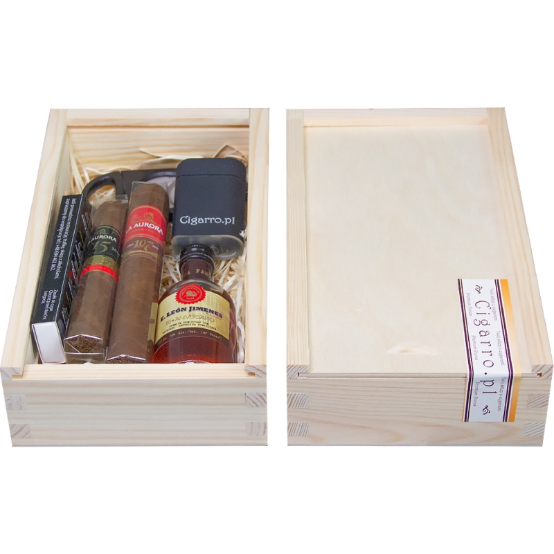 Cygara na prezent - La Aurora 115/107 & Rum Leon Jimenes 110 Aniversario Cygara na prezent - La Aurora 115/107 & Rum Leon Jimenes 110 Aniversario
