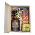zawartość zestawu prezentowego z bourbonem Jim Beam i cygarem Oliva zawartość zestawu prezentowego z bourbonem Jim Beam i cygarem Oliva