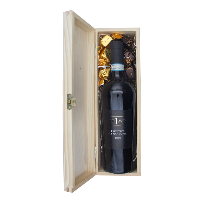 Zestaw prezentowy - Wino w skrzynce Pr1mo Zestaw prezentowy - Wino w skrzynce Pr1mo