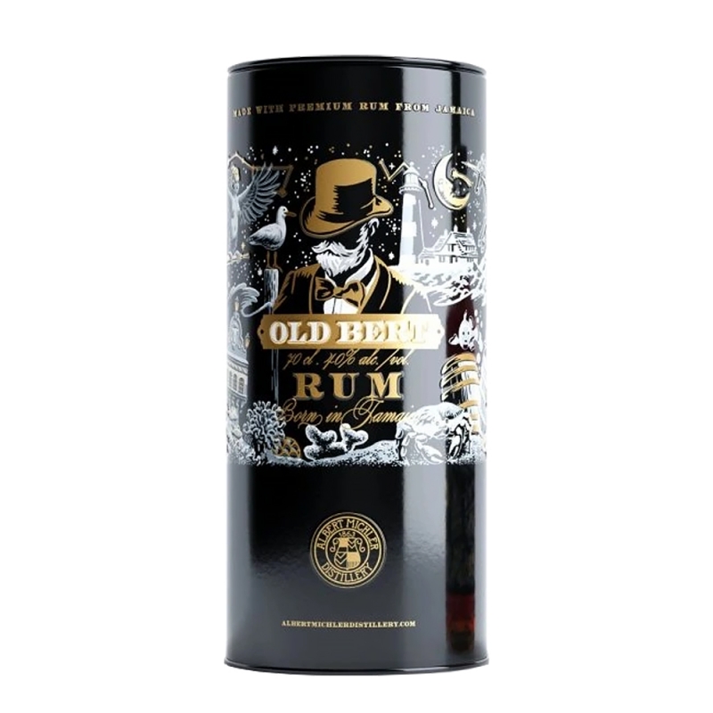 tuba prezentowa dla butelki rumu Old Bert Spiced jamaican