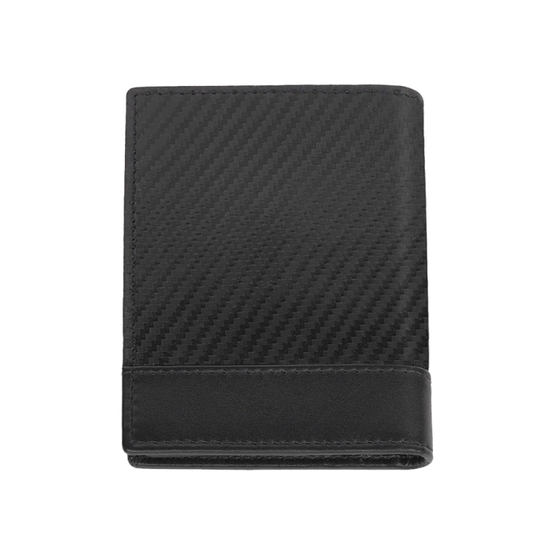 druga strona skórzanego portfela Zippo z motywem karbonu druga strona skórzanego portfela Zippo z motywem karbonu