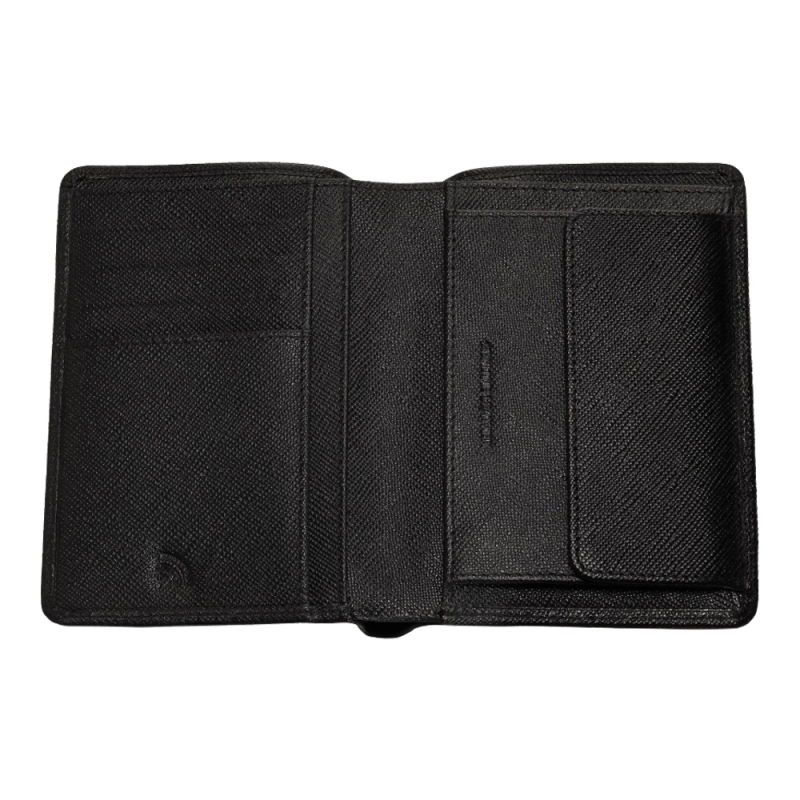 otwarty portfel Zippo w pionie w kolorze czarnym