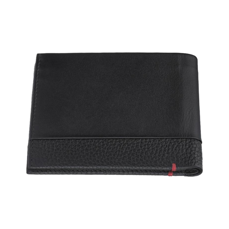 druga strona portfela Zippo Nappa z małą czerwoną nitką druga strona portfela Zippo Nappa z małą czerwoną nitką